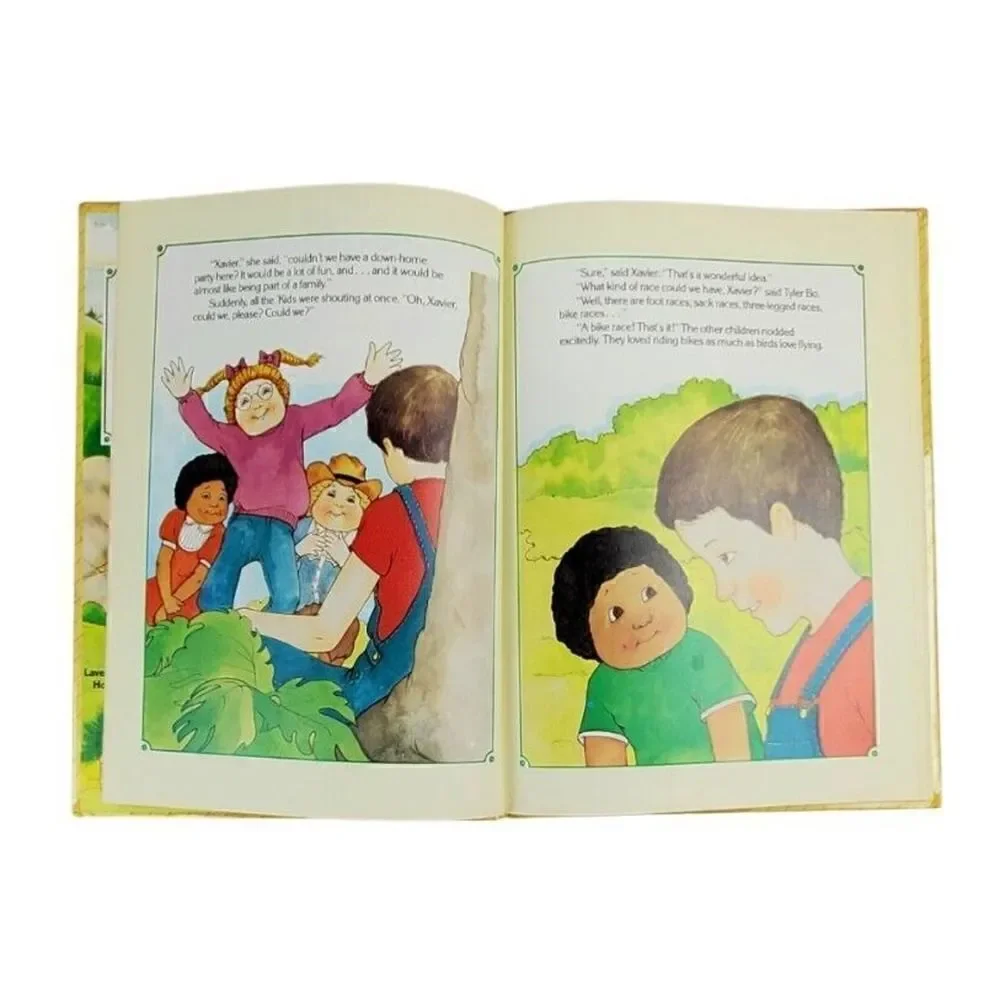 Vintage Cabbage Patch Kids Book The Big Bicycle Race 1984 Hardcover Collectible